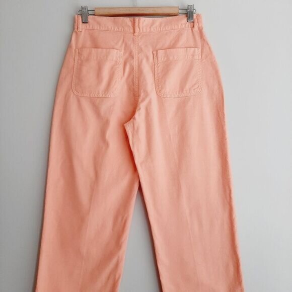 HARRIS WILSON \ France Lorentin High Rise Crop Pants Pastel Pink Sz S - Picture 6 of 9